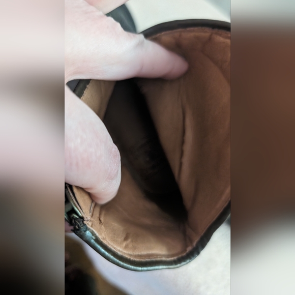 Lucky Brand brown ankle cowboy boots Womens 6 NWOT - Picture 4 of 11